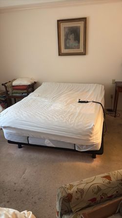 Remote controlled adjustable queen size bed