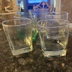 5 Whiskey Glasses