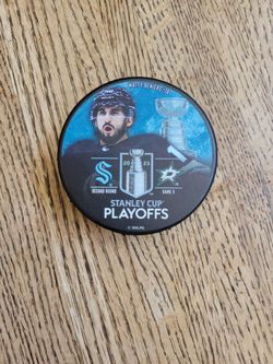 Seattle KRAKEN Matty Beniers Puck