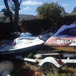 Seadoo Spark Hulls, Rxp Parts. And Double Trailers