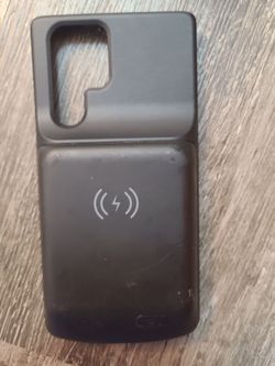 Black Battery Case with Wireless Charging