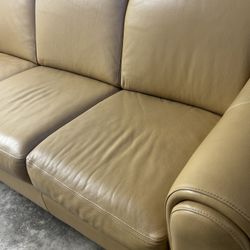 Macy’s Real 100% Leather Sofa 