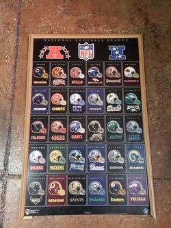 NFL poster with old teams AFC/NFC