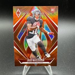 2024 Panini Phoenix #193 Jase McClellan RC Orange Parallel Atlanta Falcons