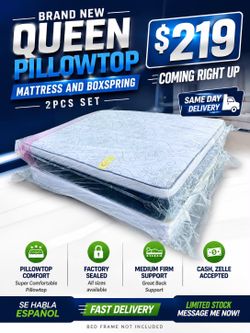 🟢NEW PILLOWTOP SET $219