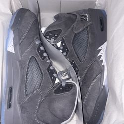 Wolf Grey Jordans 5