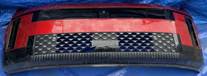 HYUNDAI SANTA FE FRONT BUMPER COVER ASSEMBLY W/ RADARS RED (R2P) 24-26