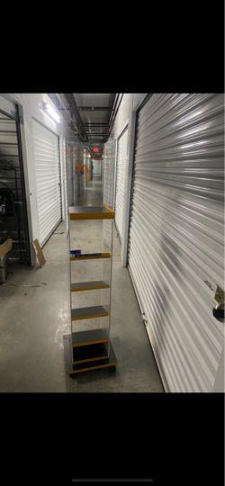 Mostrador de productos plástico templado