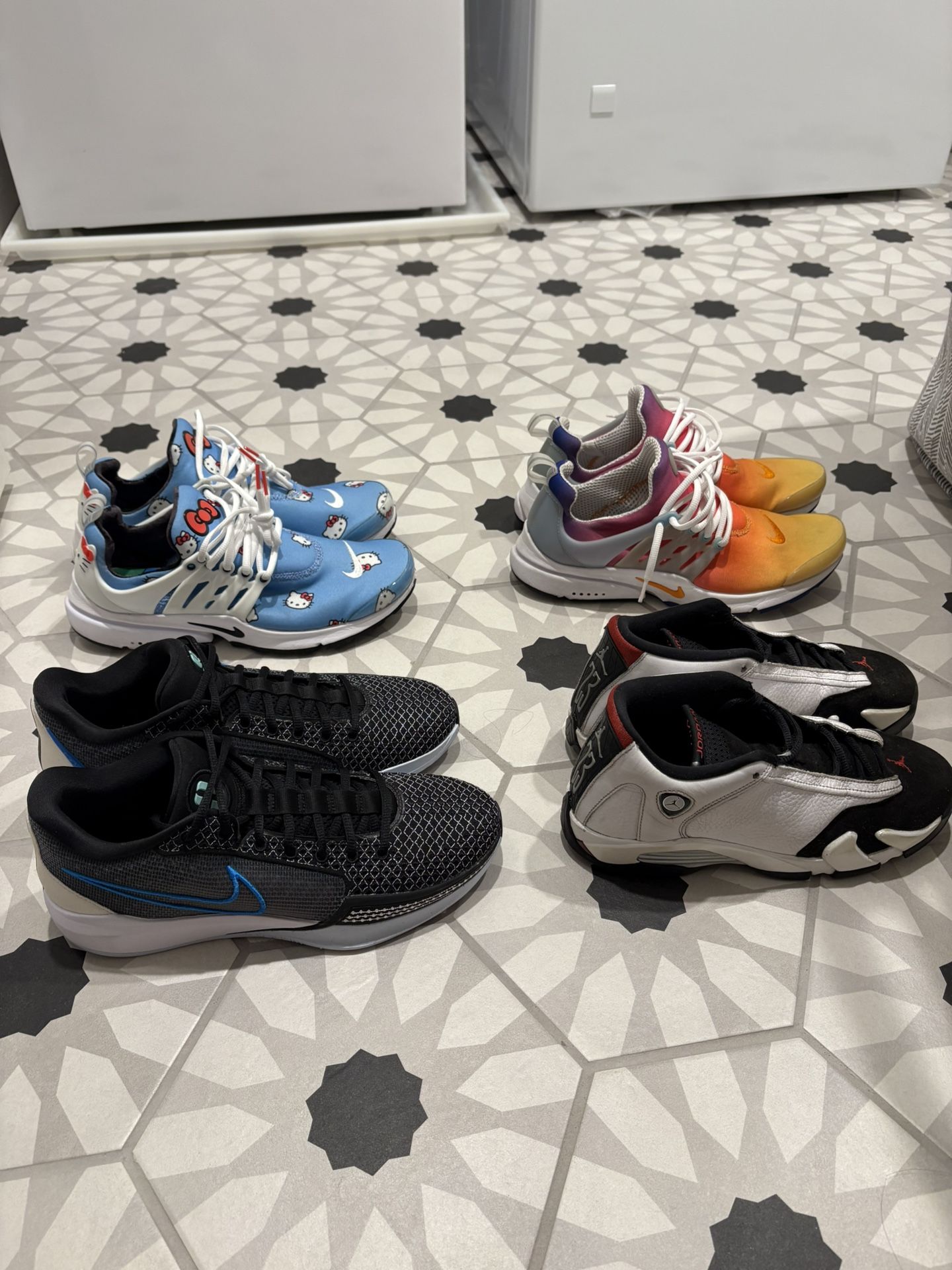 Lot Of 4 Shoes - Nike Prestos, Sabrina 1, Jordan 14