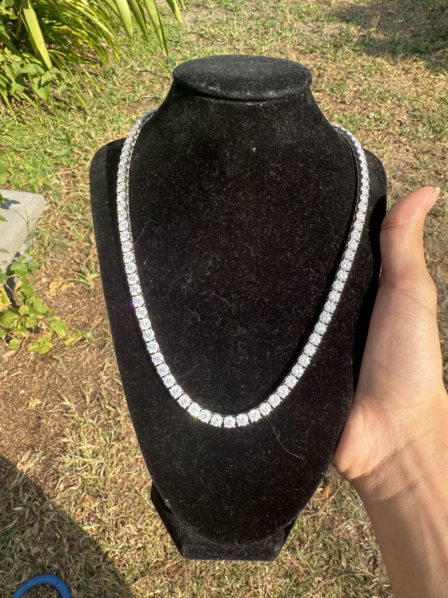 Diamond Test Approved Moissanite Tennis Necklace