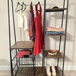 Garment Rack & Drawer Set