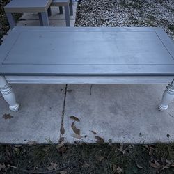 Grey/White-Wood Coffee Table OBO