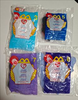 Sealed McDonald's TY Teenie Beanie Babies Plush Toys