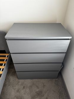 IKEA STORKLINTA 4-Drawer Dresser – Gray