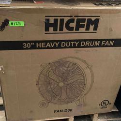 30in Heavy Duty Drum Fan