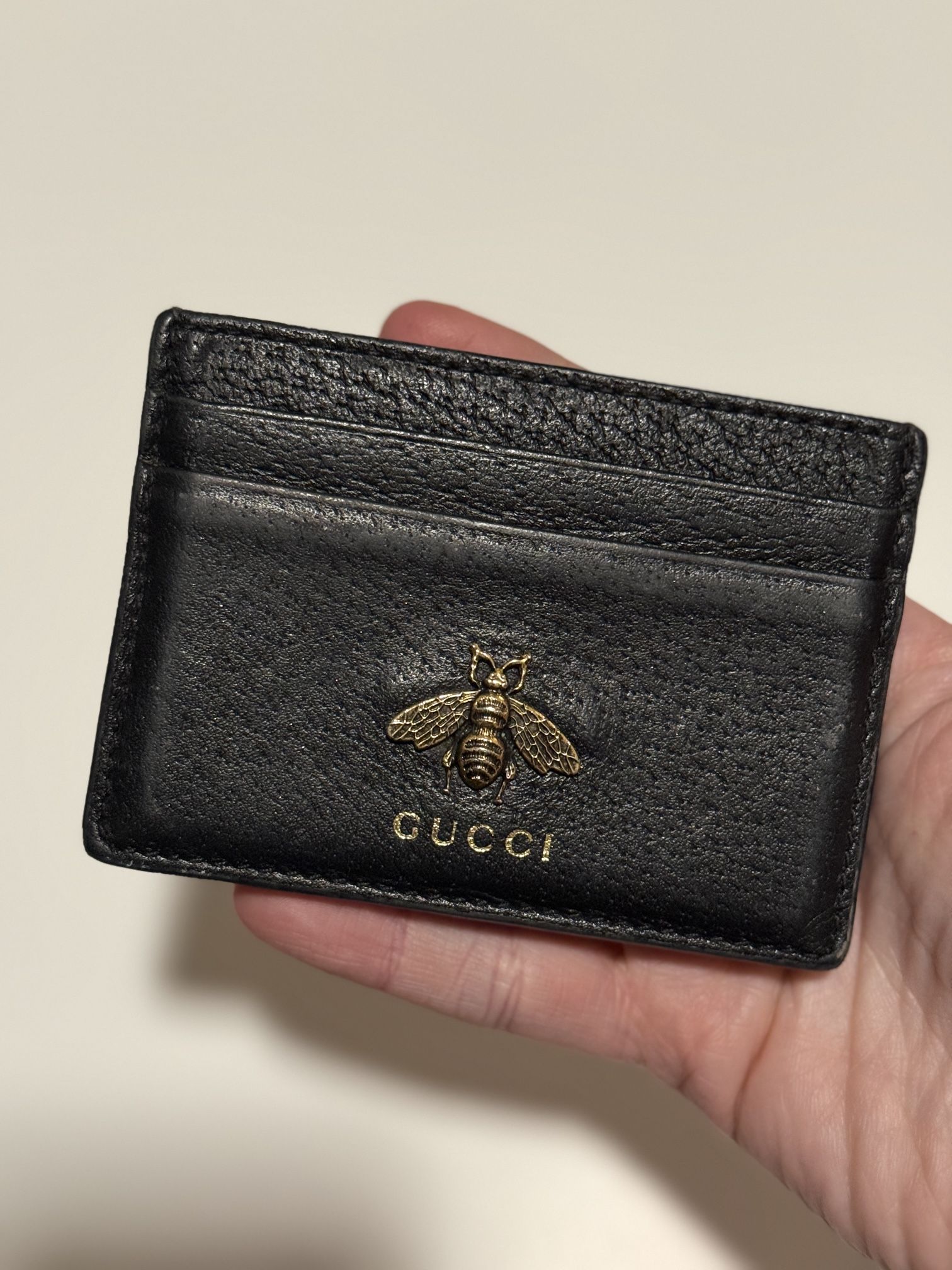 Gucci Animalier Leather Card Holder