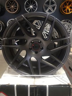 19in GUN METEL “BLACK DIAMOND” 5x100 set w/tires BRAND NEW !!!!!
