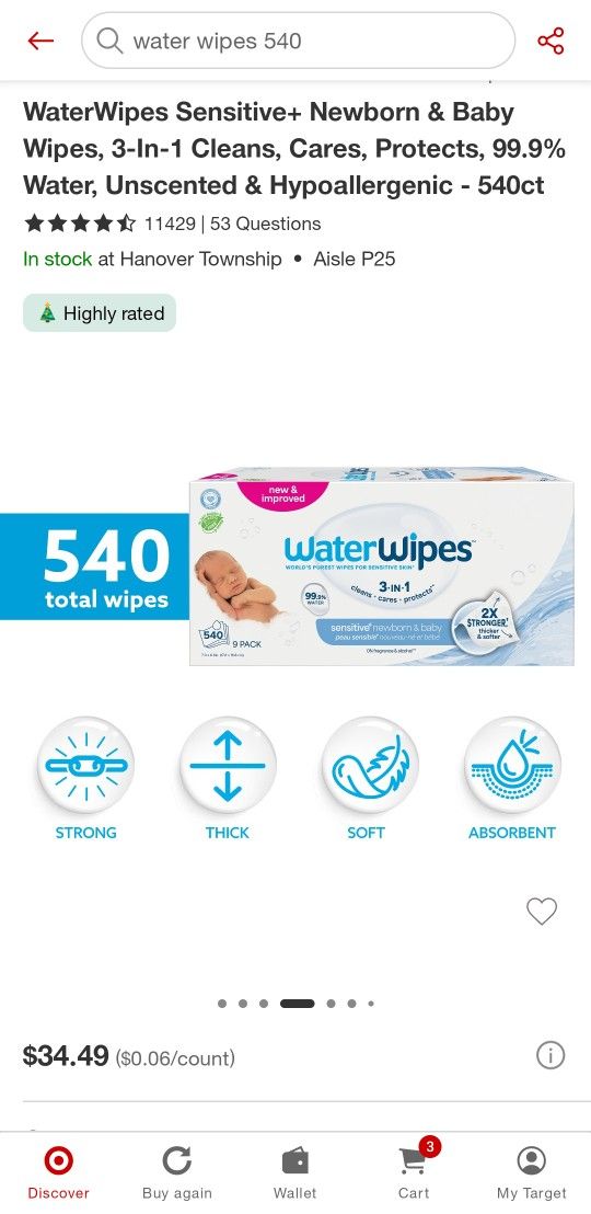 Water Wipes