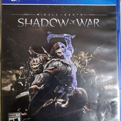 PS4 Middle Earth Shadow of War