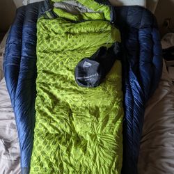 As New Sleeping Bag Goose Down Kelty Cosmic 20 6ft Reg Ultralight Camping Hiking Backpacking Marmot Nemo REI North Face Osprey Gregory Pad Thermarest