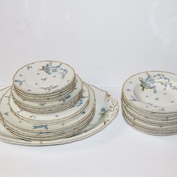 Haviland France Limoges Montmery Forget Me Nots Pattern China Sets