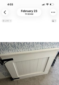Solid wood, handmade stairway gate