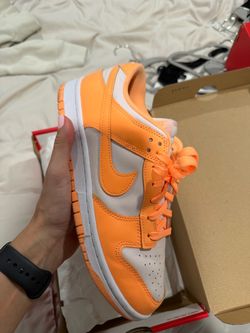 Nike Dunk Low Orange and White Sneakers
