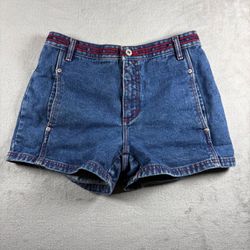 Vintage B.U.M. Equipment Mid Rise Zippered Women’s Size 7 Blue Jean Shorts#3083