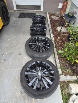 Honda fit sport  black 4x100 16x6 rim set