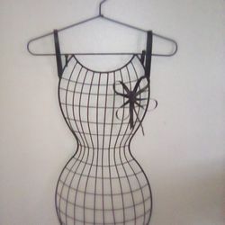 Wrought Iron Dress With Hanger And 2 Hooks...