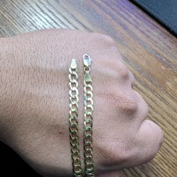 14K Solid Gold 5mm Open Curb Link Bracelet