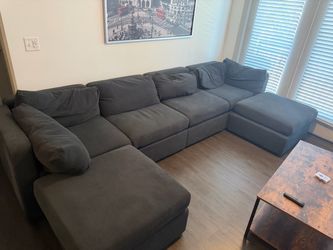 Large Gray Sectional Sofa