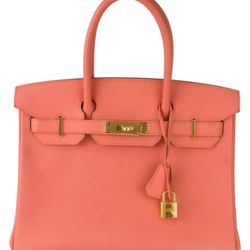 Hermes Birkin 30 Flamingo Epsom with Gold Hardware
