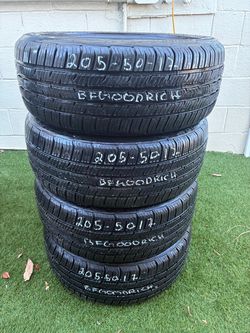 4 USED TIRES 205/50/17 BFGOODRICH ADVANTAGE CONTROL $260 CASH PRICE MOUNTED & BALANCE
