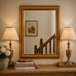 Gold Wall Mirror-Beveled