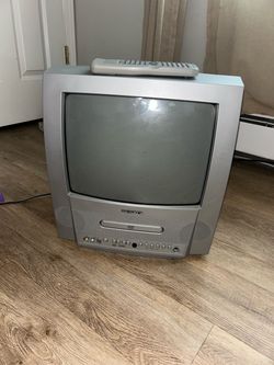 Magnavox MSD513E 13" CRT TV DVD Combo Retro Gaming Silver 2004 W/ Remote