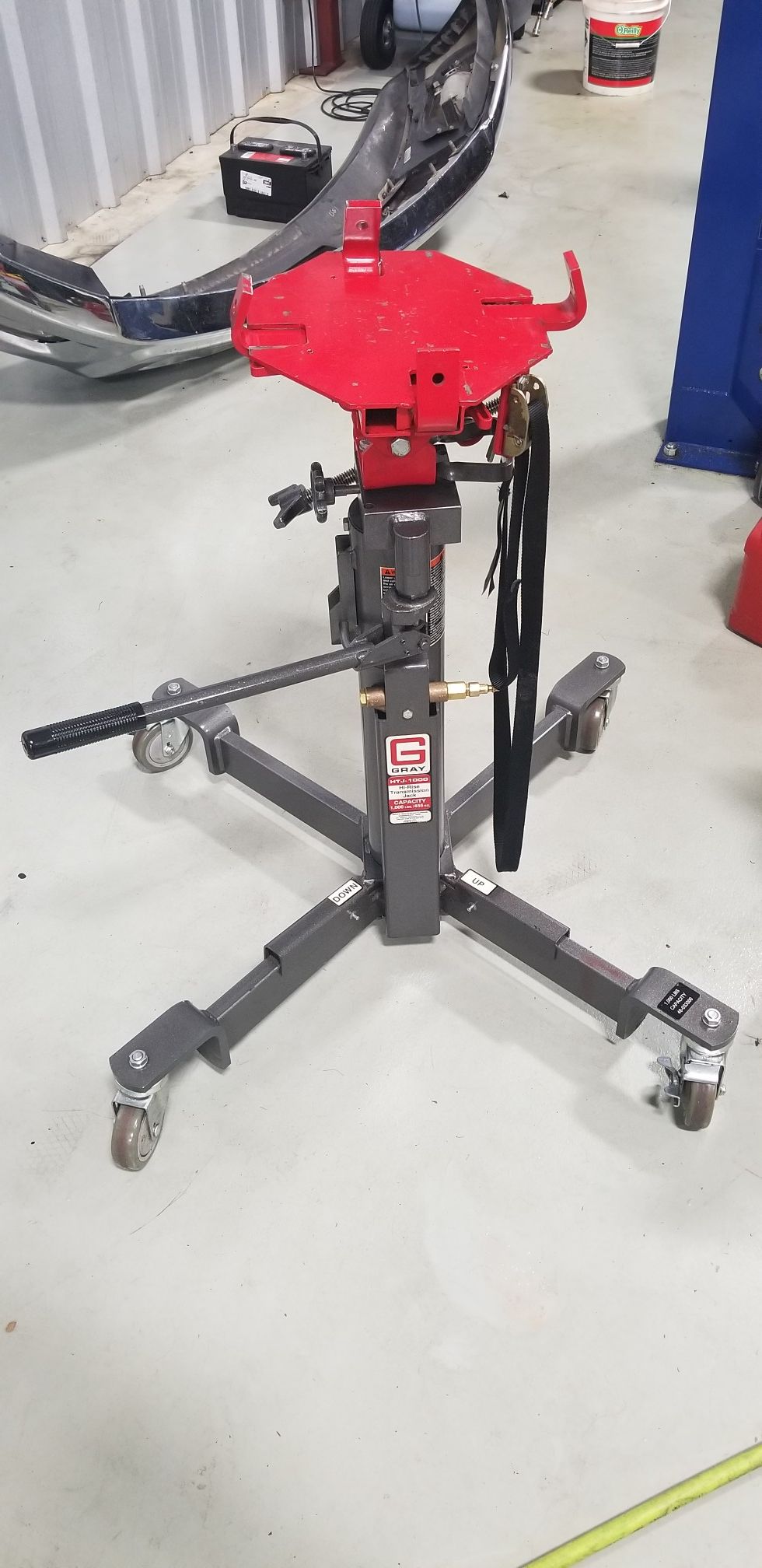 Gray HTJ-1000 hi rise transmission jack
