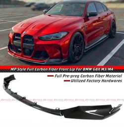 21-2026 BMW G80 M3 / G82 M4 Full Dry Carbon Fiber Front Bumper Lip