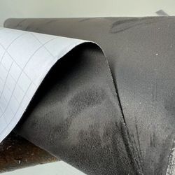 Charcoal black Self Adhesive Faux Suede Wrap Sticker Felt Stretch for Car Interior