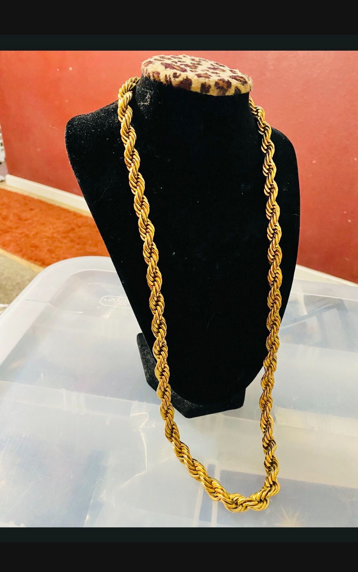 Gold plated Chain. Long.