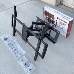 (NEW) $45 Full Motion 37”-75” TV Wall Mount Swivel Tilt VESA 600x400mm, Max Load 110 Lbs 
