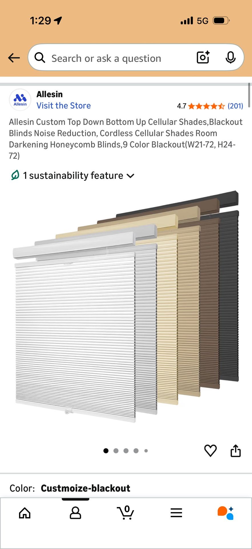 Free Custom Top Down Bottom Up Honeycomb Blinds