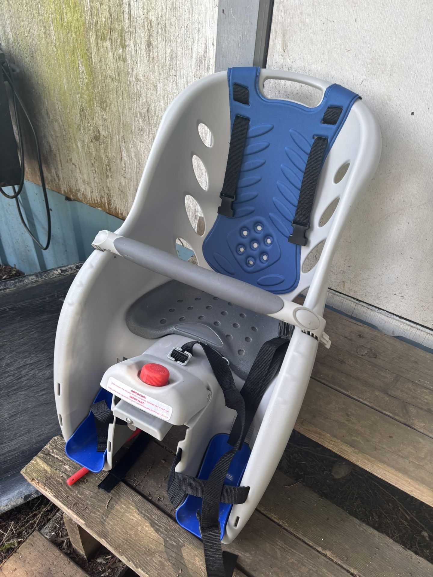 LOW PRICE MOVING- $250 + TAX CHILDS TOLDER BIKE SEAT ATTACHMENT