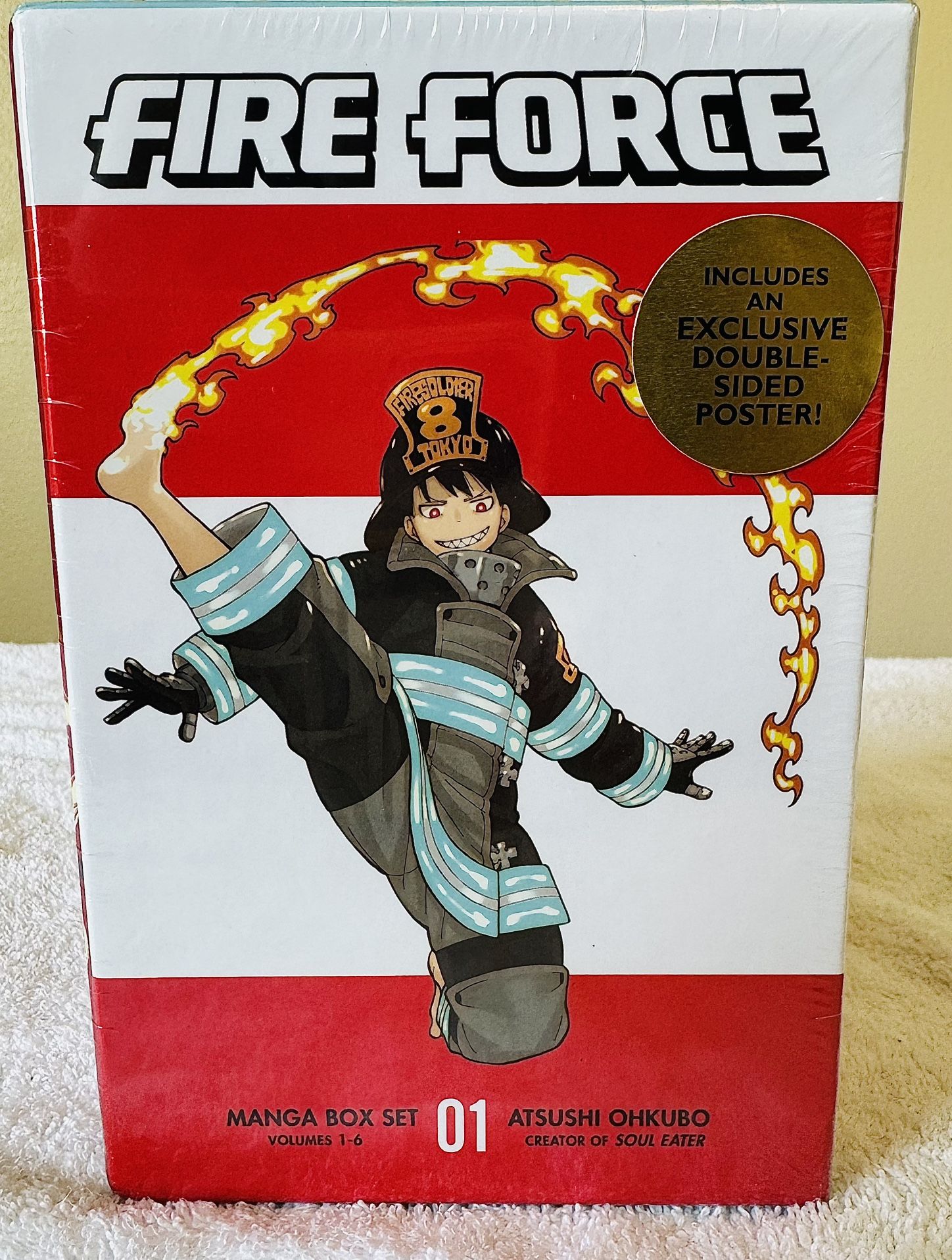 Fire Force Box Set 1 (Vol. 1-13) Manga (Poster Included) + 2 Free Mangas