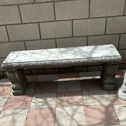 New Bench Made Out Of Cement Perfect Gift 