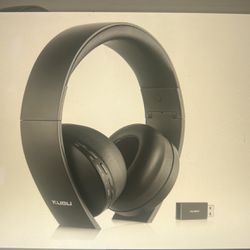NEW WIRELESS HEADSET. Separate Game & Chat Audio. 2.4Ghz 3D Audio Folding Gaming Headphones. Bluetooth5.3 Earbuds w/Dual Hidden Noise-Cancelling Mic. 