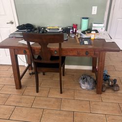 Double Lazy Boy Chairs And A Dining Table, Computer Table With Charlirs 