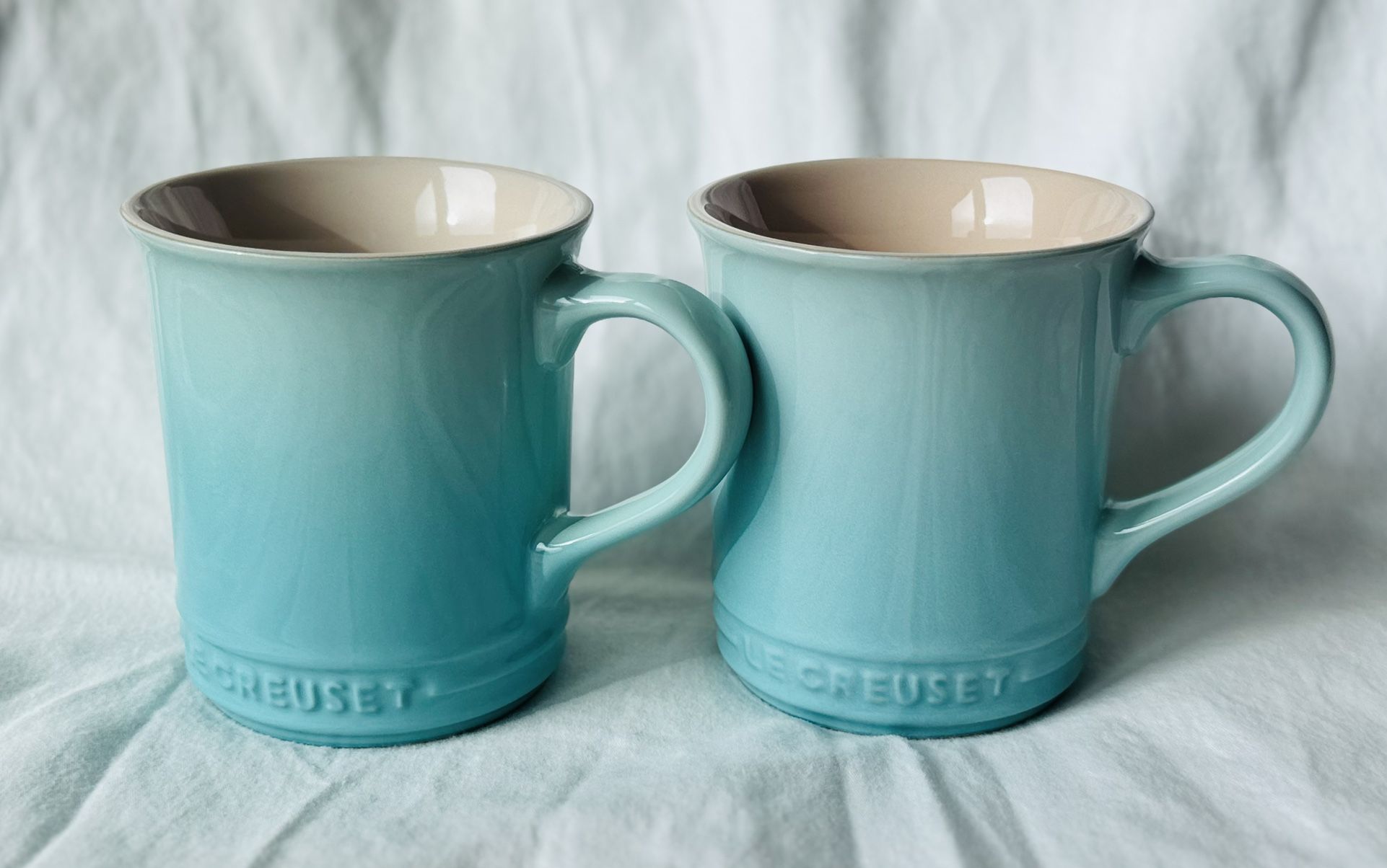 LE CREUSET MUG, A Set Of Two 