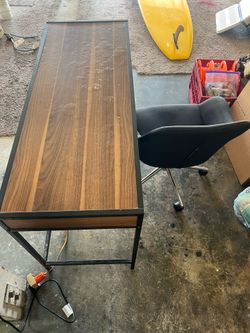 Desk and chair