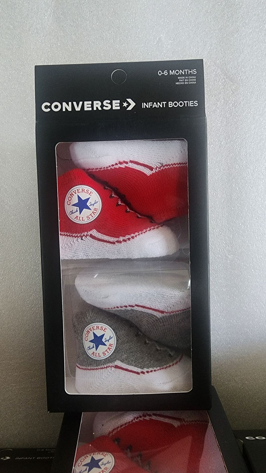 Converse Chuck Taylor Infant (2 pairs of Booties per pack) 0-6 Months
